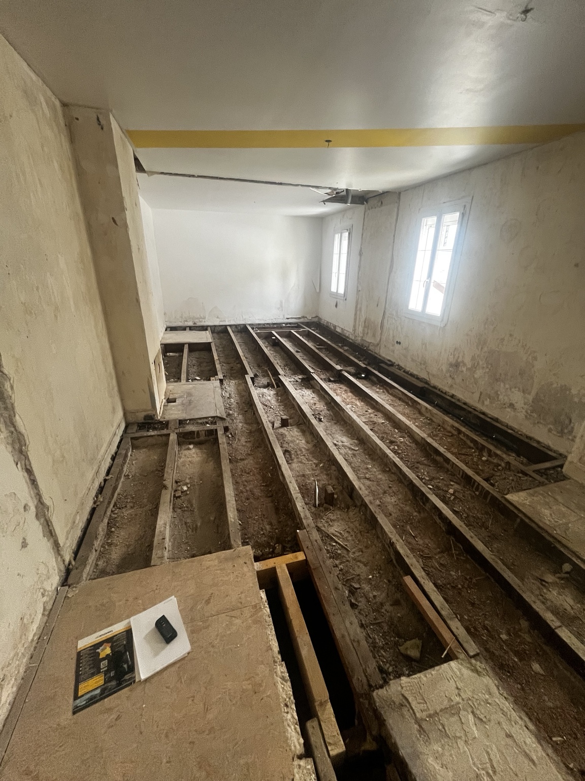 Solivage existant avant les travaux de redressage